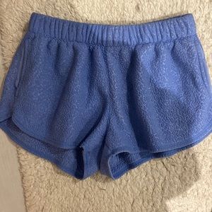 Fluffy blue shorts from aerie